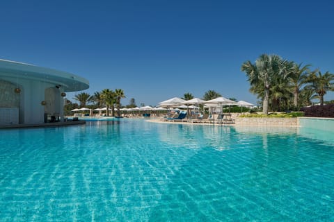 Indoor pool, 3 outdoor pools, open 9:00 AM to 6:30 PM, sun loungers