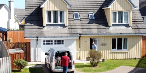 Arriving at Eagle Lodge, Aviemore