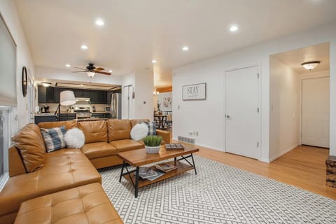 This spacious home can comfortably accommodate up to 11 guests, making it perfect for a family or group getaway.