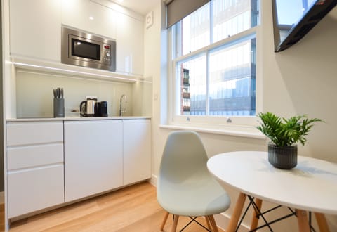 Standard Studio Apartment | Private kitchen | Mini-fridge, microwave, stovetop, electric kettle