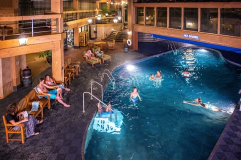 Indoor pool, outdoor pool