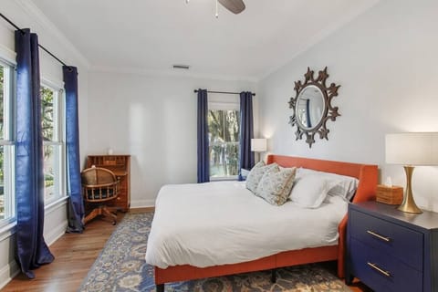 Primary bedroom with king bed