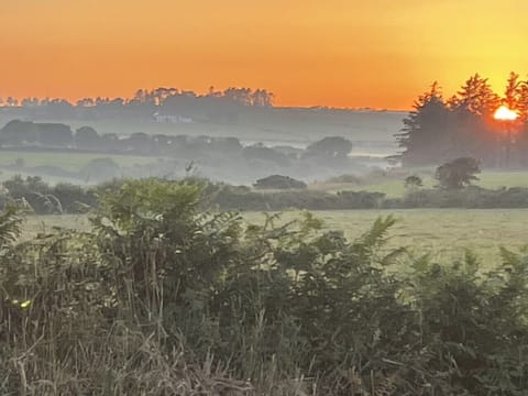 Sunset view from house