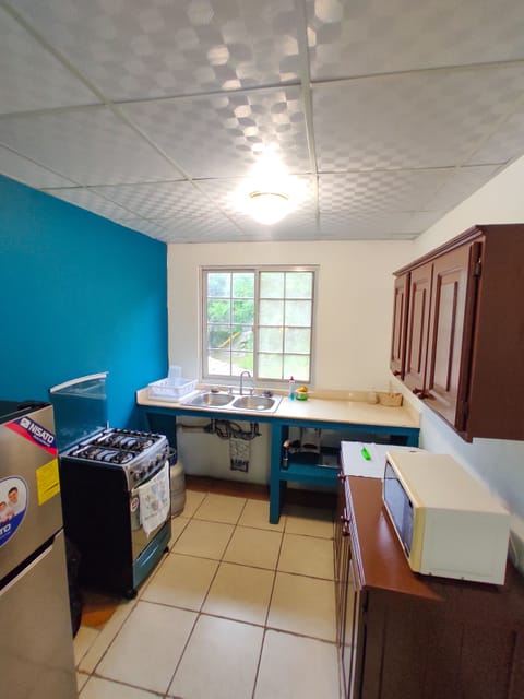 Family Studio Suite | Private kitchen | Full-size fridge, cookware/dishes/utensils