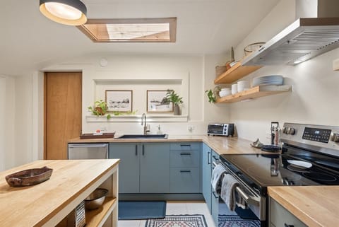 Remodeled kitchen with a modern Southwest vibe.