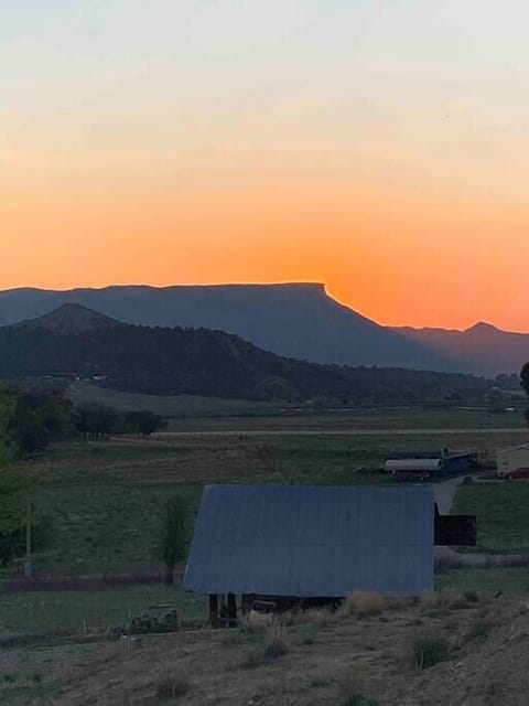 View to the west of the Mancos Valley and Mesa Verde NP