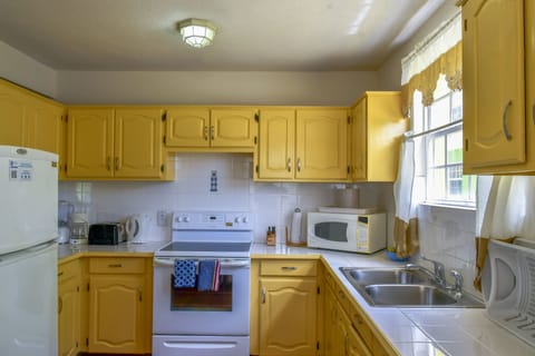 Economy Apartment, 2 Bedrooms | Private kitchen | Full-size fridge, microwave, oven, stovetop