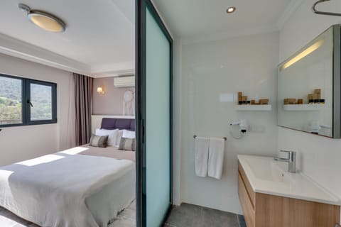 Deluxe Room, Pool View, Poolside | Bathroom | Free toiletries, hair dryer, slippers, towels