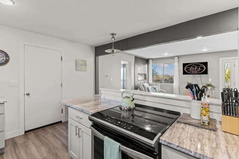 All of the appliances are stainless steel.