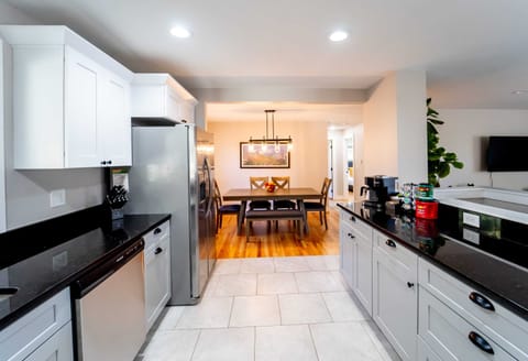 The kitchen features all updated appliances.