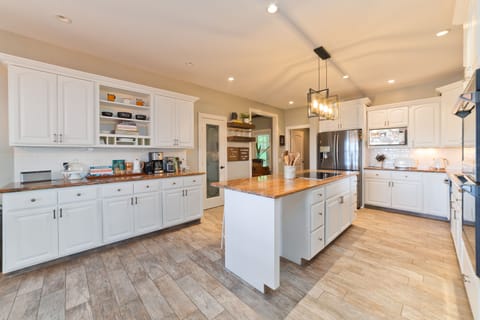 Chef's dream kitchen with every cooking amenity you could ask for.