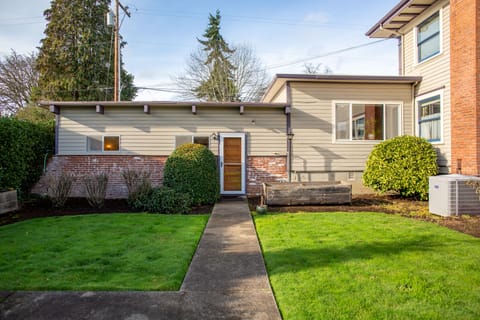 Front Door/Exterior.  Cottage is attached to 2nd story home.