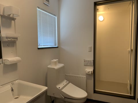 House | Bathroom | Shower, free toiletries, hair dryer, slippers