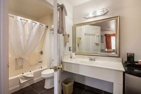 Family Suite, Multiple Beds | Bathroom | Combined shower/tub, rainfall showerhead, free toiletries, hair dryer
