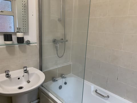 House | Bathroom | Combined shower/tub, deep soaking tub, hair dryer, towels