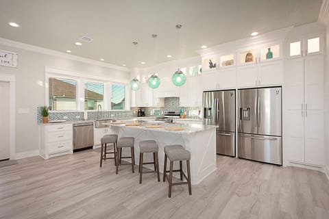 Fully stocked kitchen with Flexbrew Trio 2-way coffee maker