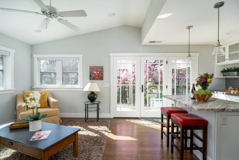 Kitchen island with seating for 2