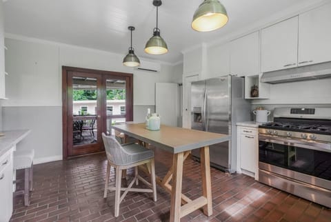 Spacious kitchen opens onto the back lanai.