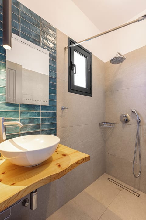 Superior Apartment | Bathroom | Hair dryer, towels, soap, shampoo