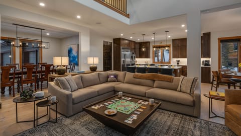 Great room looking into dining area and kitchen