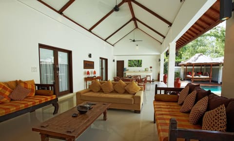 Deluxe Villa, 2 Bedrooms (Ganesha) | Living area | LCD TV, DVD player