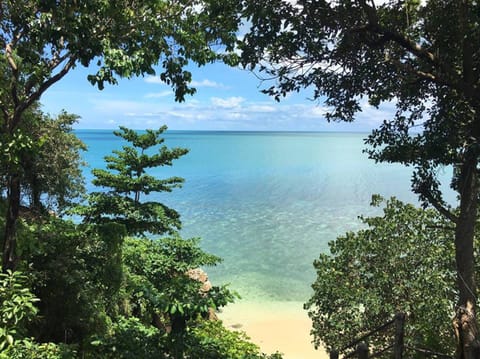 Private beach, white sand