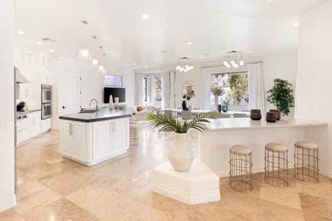 Fully stocked and outfitted chefs kitchen