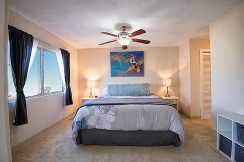 Naturally lit bedroom