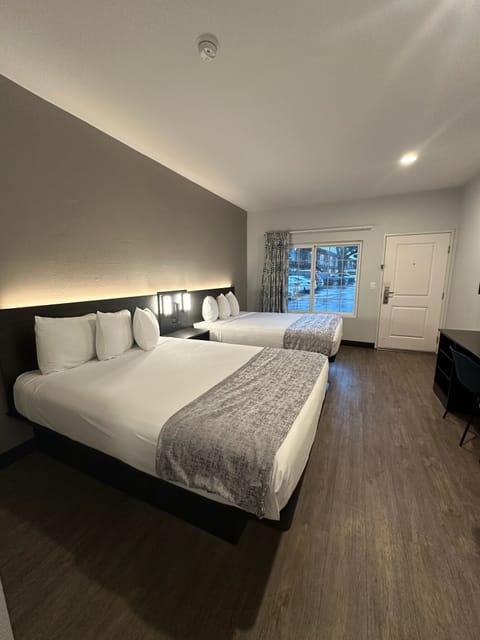 2 Queen Beds - Newly Renovated Room | Blackout drapes, free WiFi, bed sheets