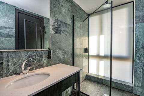 Suite Plus | Bathroom | Shower, rainfall showerhead, free toiletries, hair dryer