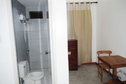 Basic Room | Bathroom | Shower, rainfall showerhead, towels