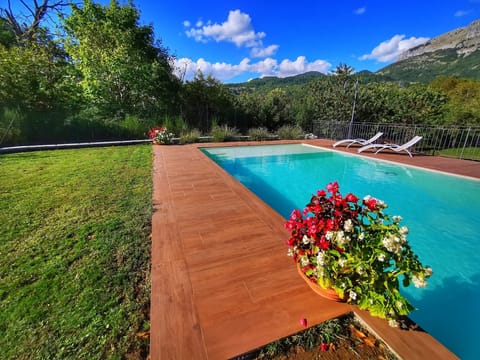 Private pool with stunning mountain view