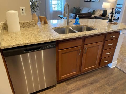 Stainless steel appliances and plenty of granite countertop space!
