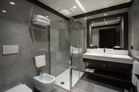 Executive Room | Bathroom | Shower, hair dryer, slippers, bidet
