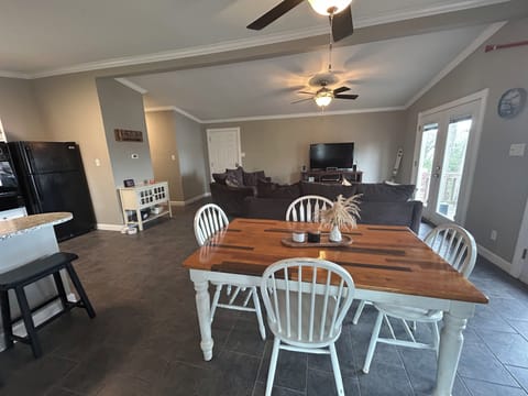 Living room, dining room