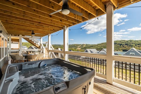 Soak in the hot tub!