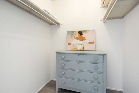 Enjoy the bonus of a spacious walk-in closet, perfect for longer stays