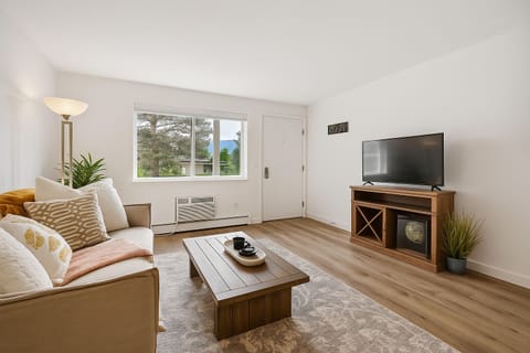 Soak in mountain views from this bright and welcoming living room