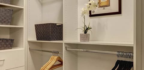 Master private walk-in closet