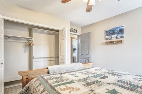 Second bedroom also has a queen sized bed and more closet storage!