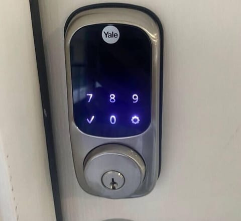 Digital entry locks that you receive you personal 5 digit code for your stay. One simple touch of any key will lock your unit when leaving.