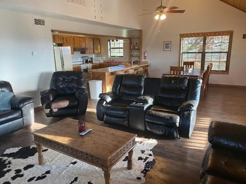 Large open living-dining-kitchen