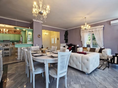 Villa Euphoria Apt 1 Afionas Corfu Kitchen And Living Area