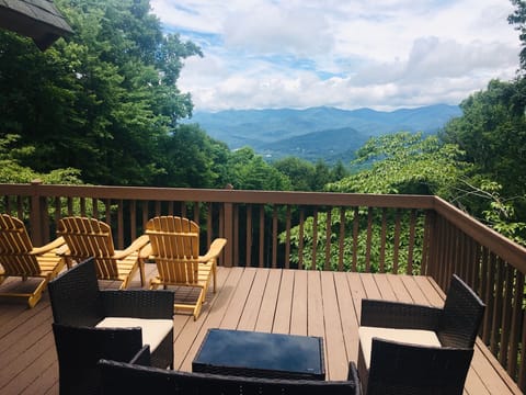 Views  that go on forever great area for entertaining or just relaxing. 