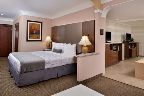 Standard Room, 1 King Bed, Non Smoking, Hot Tub (Larger Room) | In-room safe, desk, laptop workspace, blackout drapes