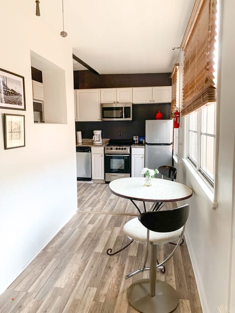 LaSalle #10 - Economy Studio Apartment, Courtyard Views | Private kitchen | Full-size fridge, microwave, stovetop, dishwasher