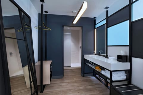 Free toiletries, hair dryer, towels, soap