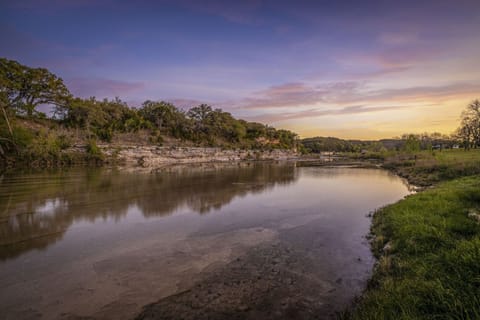 Sunset on the Blanco at La Casa Rio