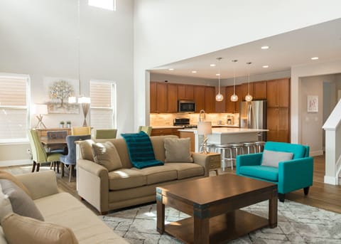 Lots of seating in open floor plan