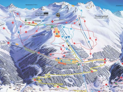 Snow, World, Mountain, Slope, Glacial Landform, Mountain Range, Mountainous Landforms, Map, Geological Phenomenon, Sky